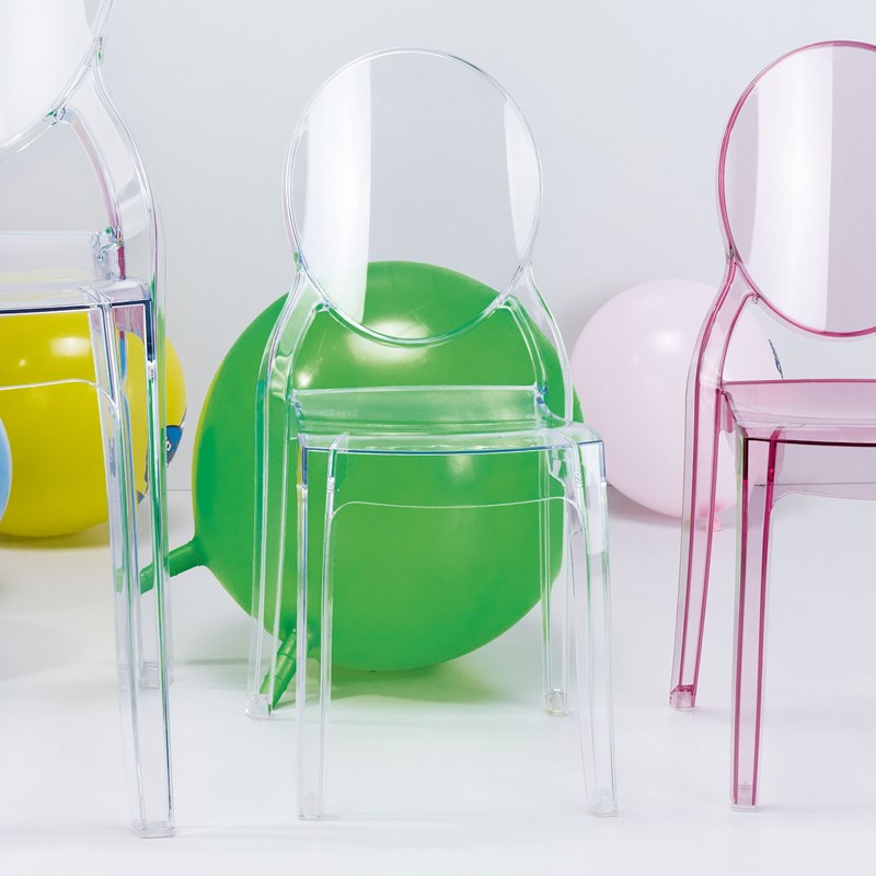 Compamia Siesta Baby Elizabeth Chair in Transparent Clear