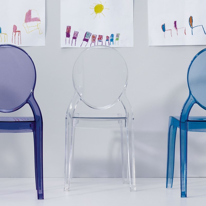 Compamia Siesta Baby Elizabeth Chair in Transparent Clear