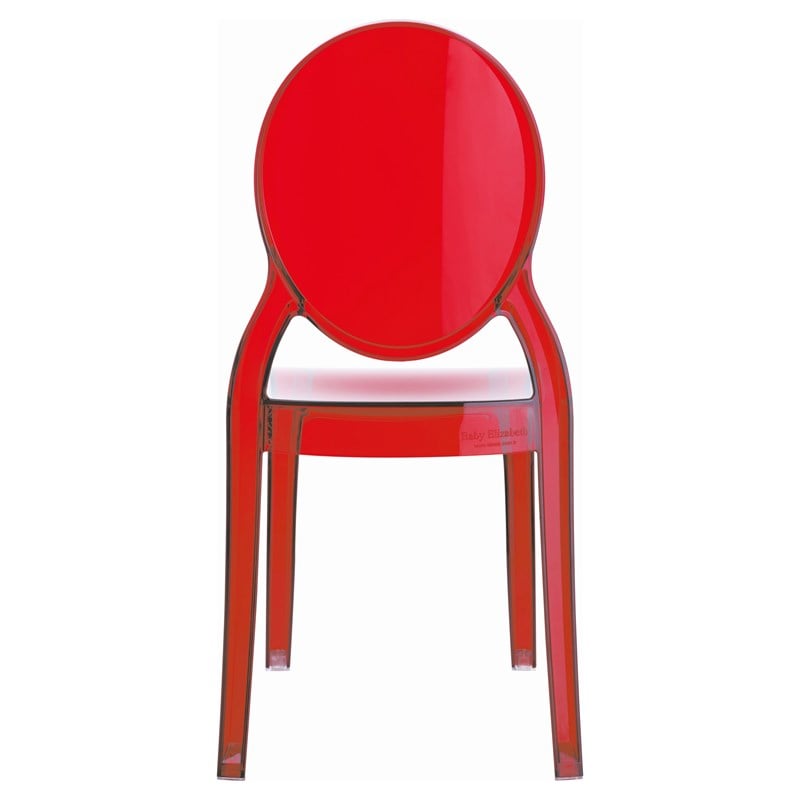 Compamia Siesta Baby Elizabeth Chair in Transparent Red