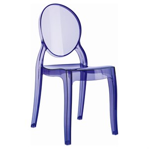 compamia siesta baby elizabeth kids chair in transparent violet