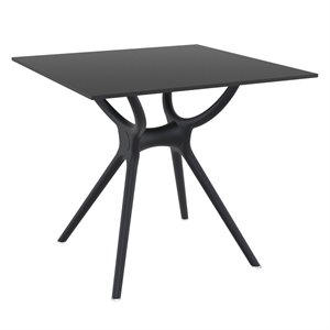 compamia siesta air dining table in black