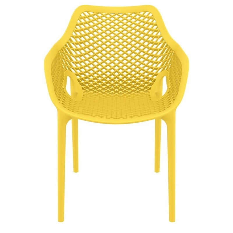 yellow patio dining chairs