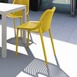 Compamia Air Patio Dining Chair in Yellow