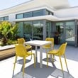 Compamia Air Patio Dining Chair in Yellow