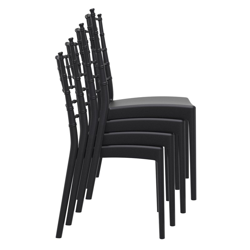 Compamia Josephine Patio Dining Chair in Black