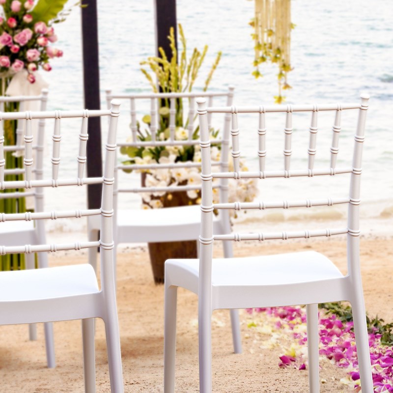 Compamia Josephine Patio Dining Chair in White