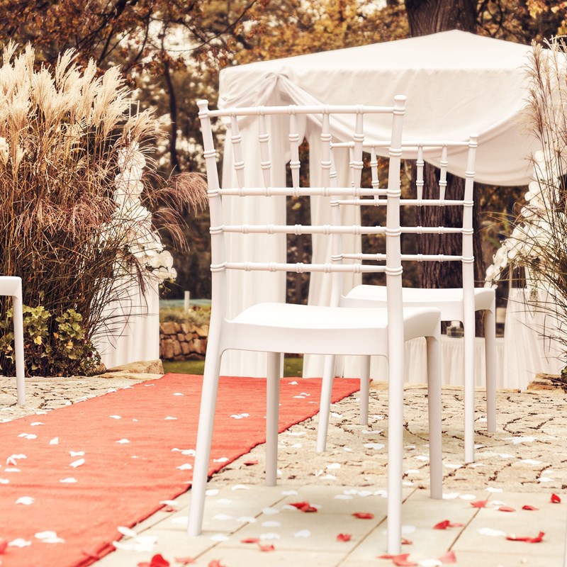Compamia Josephine Patio Dining Chair in White