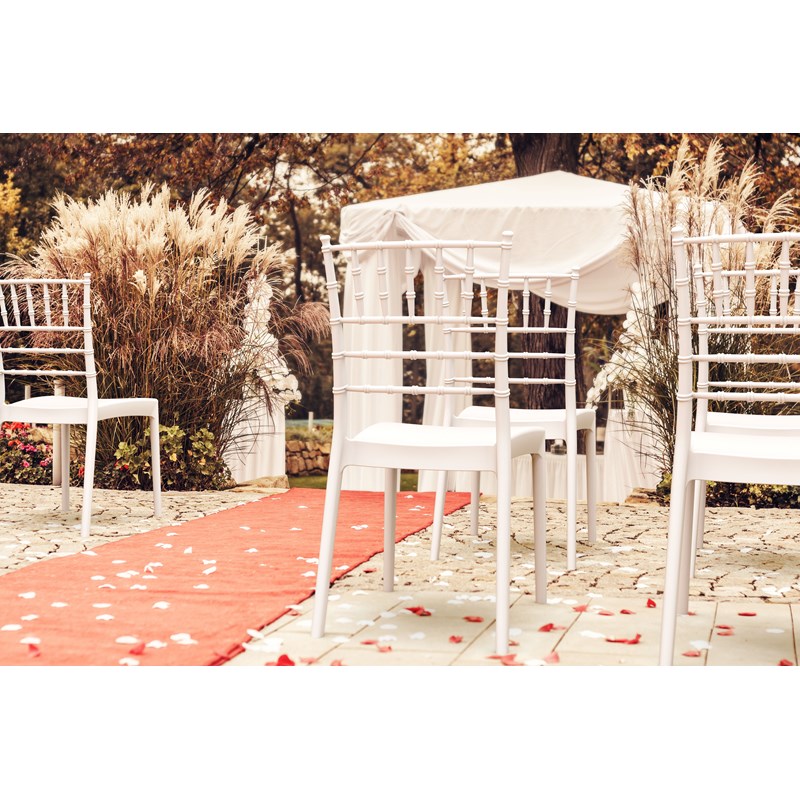 Compamia Josephine Patio Dining Chair in White