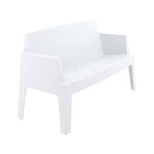 Compamia Box Outdoor Bench in White