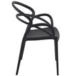 Compamia Mila Dining Arm Chair in Black