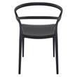 Compamia Mila Dining Arm Chair in Black