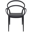 Compamia Mila Dining Arm Chair in Black