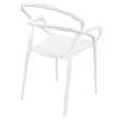 Compamia Mila Dining Arm Chair in White