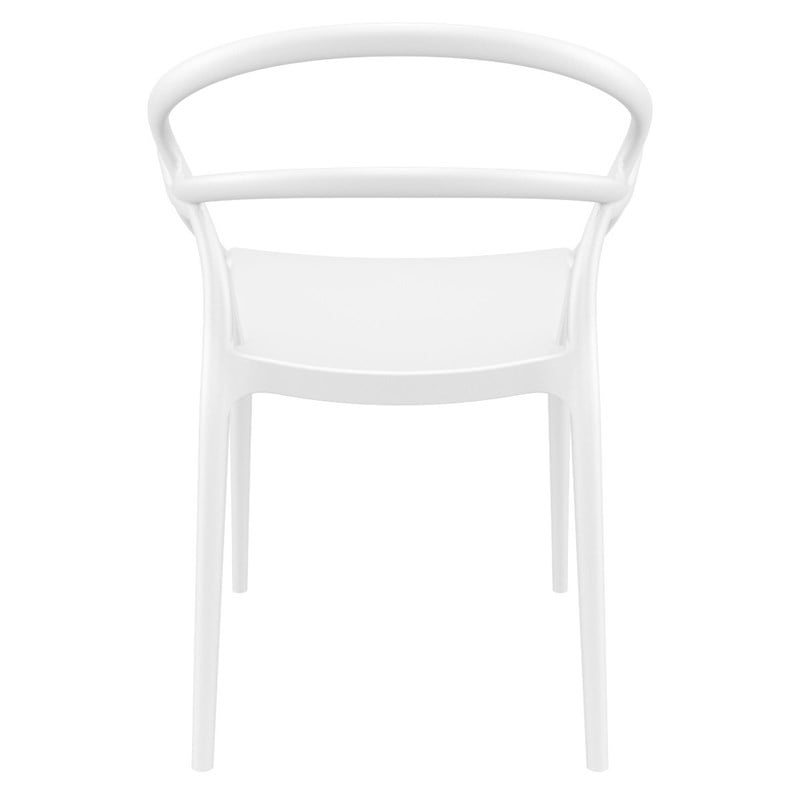 Compamia Mila Dining Arm Chair in White