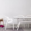 Compamia Mila Dining Arm Chair in White