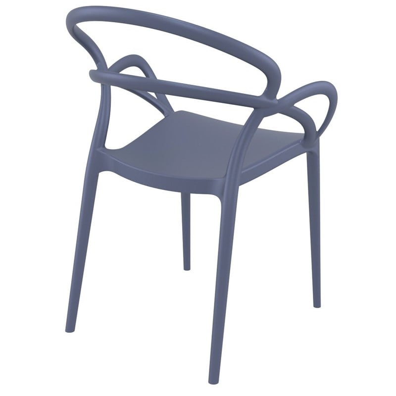 Compamia Mila Dining Arm Chair in Dark Gray