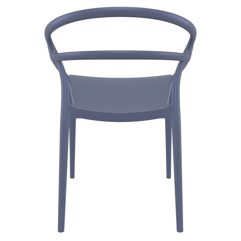 Compamia Mila Dining Arm Chair in Dark Gray