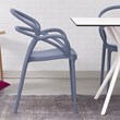 Compamia Mila Dining Arm Chair in Dark Gray