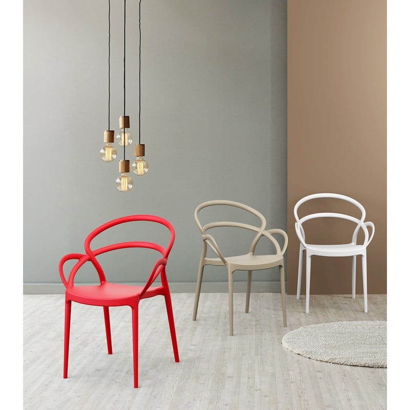 Compamia Mila Dining Arm Chair in Dark Gray