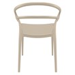 Compamia Mila Dining Arm Chair in Taupe