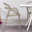 Compamia Mila Dining Arm Chair in Taupe