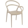 Compamia Mila Dining Arm Chair in Taupe