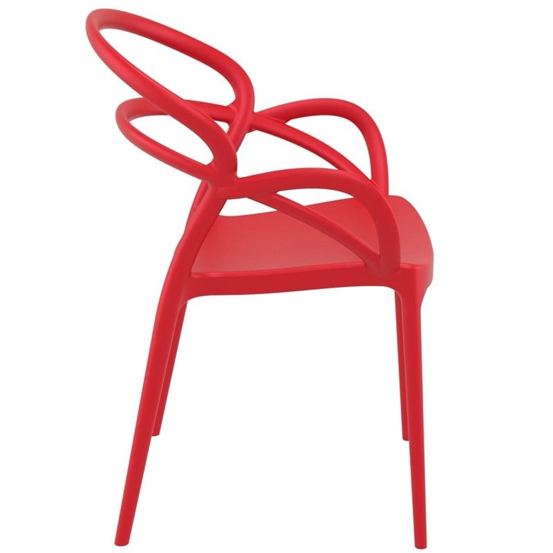 Compamia Mila Dining Arm Chair in Red