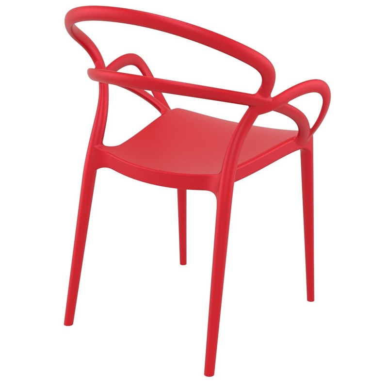 Compamia Mila Dining Arm Chair in Red
