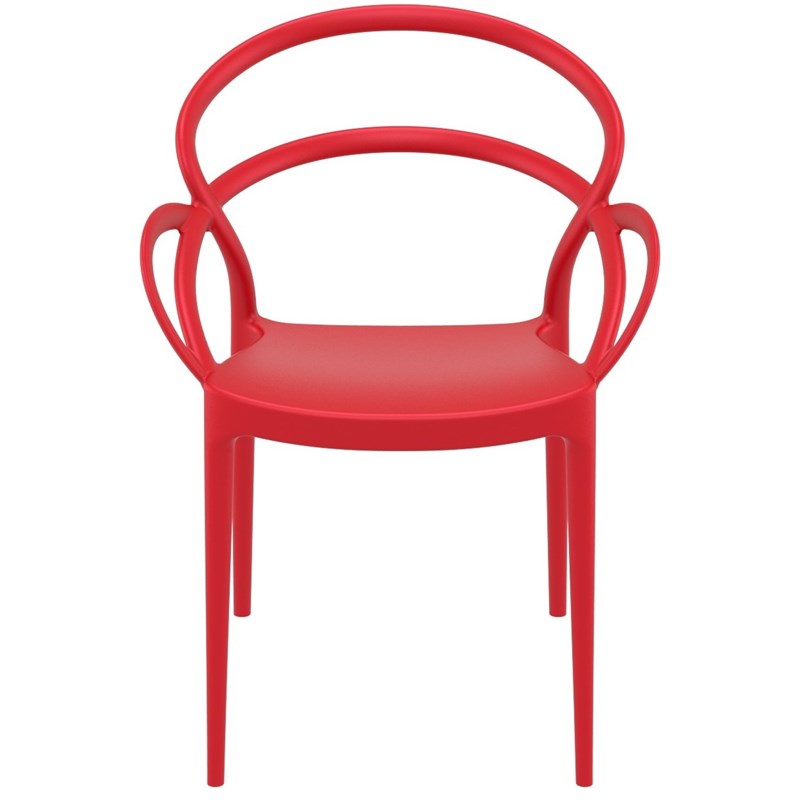 Compamia Mila Dining Arm Chair in Red