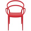 Compamia Mila Dining Arm Chair in Red