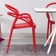 Compamia Mila Dining Arm Chair in Red
