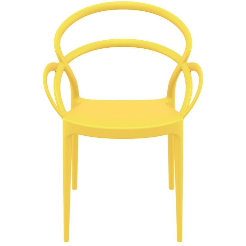 Compamia Mila Dining Arm Chair in Yellow