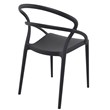 Compamia Pia Patio Dining Chair in Black