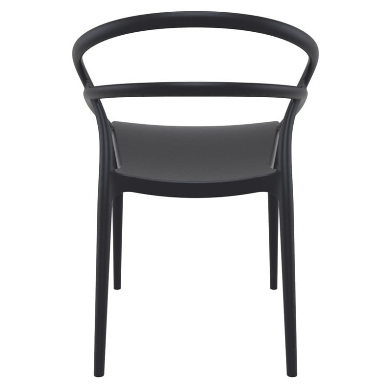 Compamia Pia Patio Dining Chair in Black