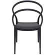 Compamia Pia Patio Dining Chair in Black