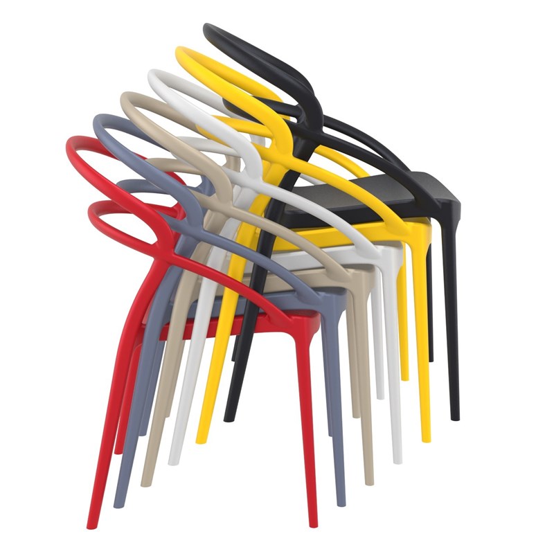 Compamia Pia Patio Dining Chair in Black