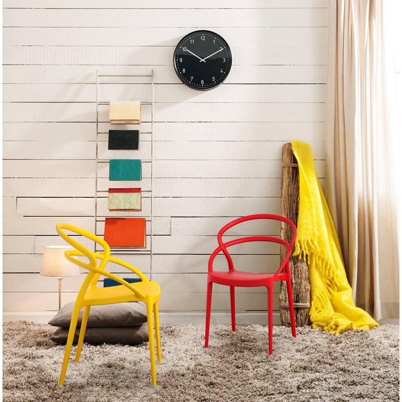 Compamia Pia Patio Dining Chair in Black