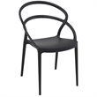 Compamia Pia Patio Dining Chair in Black