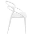 Compamia Pia Patio Dining Chair in White