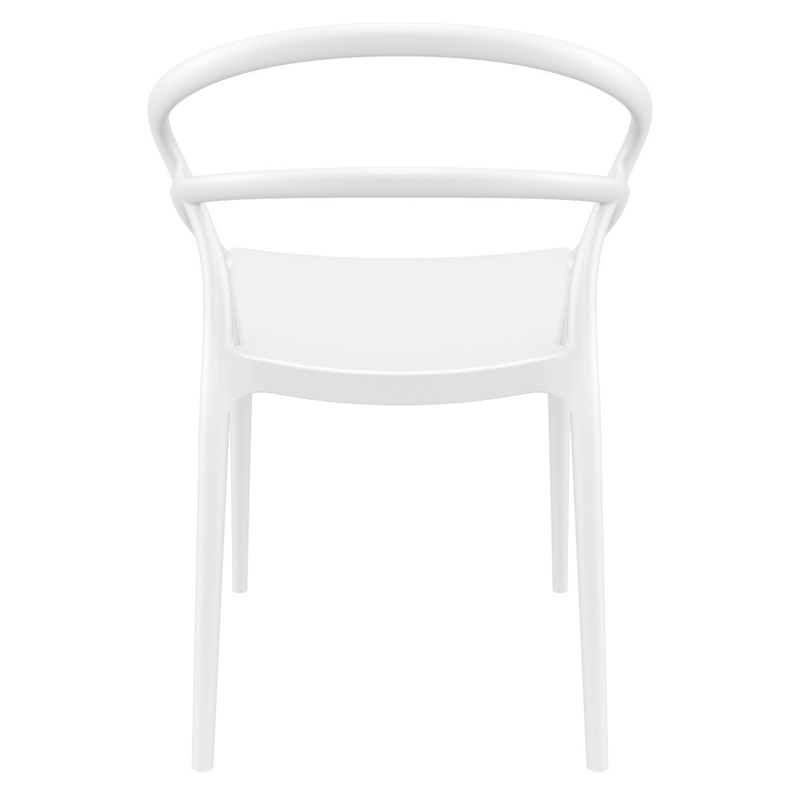 Compamia Pia Patio Dining Chair in White