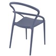 Compamia Pia Patio Dining Chair in Dark Gray