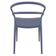 Compamia Pia Patio Dining Chair in Dark Gray