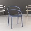 Compamia Pia Patio Dining Chair in Dark Gray