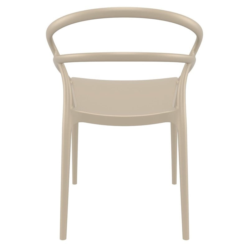 Compamia Pia Patio Dining Chair in Taupe