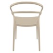 Compamia Pia Patio Dining Chair in Taupe