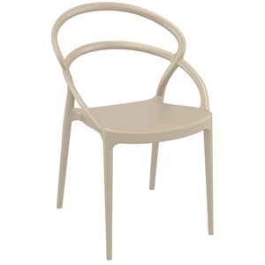 Compamia Pia Patio Dining Chair in Taupe