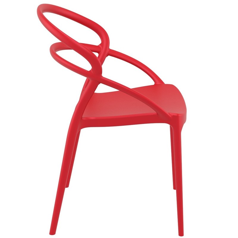 Compamia Pia Patio Dining Chair in Red