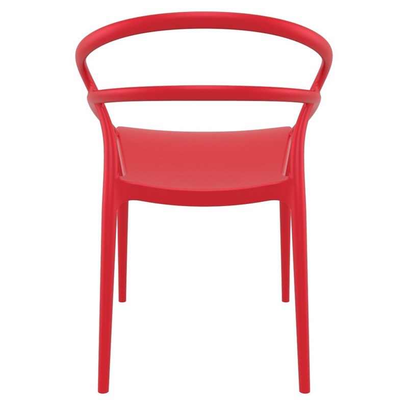 Compamia Pia Patio Dining Chair in Red