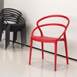 Compamia Pia Patio Dining Chair in Red