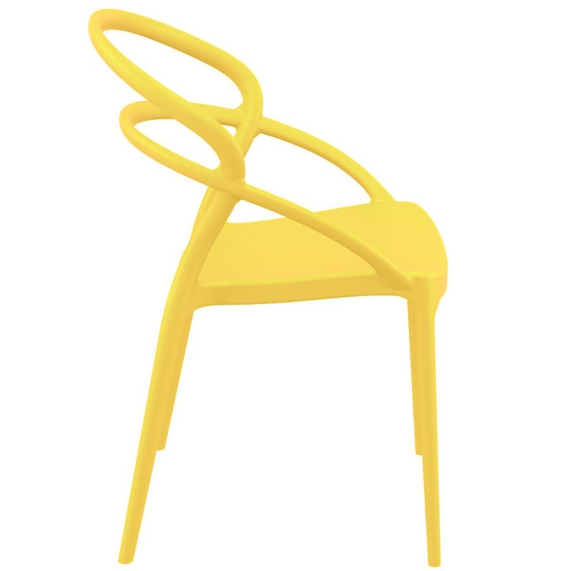 Compamia Pia Patio Dining Chair in Yellow